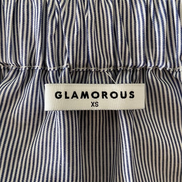 Asos Off Shoulder Stripe Blouse - Picture 9 of 10